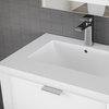 The Sala Bathroom Vanity, White, 24", Single Sink, Wall Mount