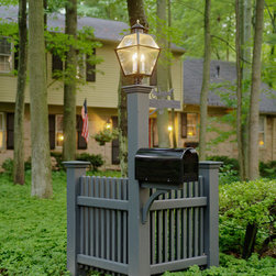 Composite Light Post & Mailbox - Post Lights