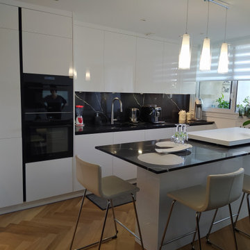 Création et réalisation d'une cuisine pour un charmant appartement de Banlieu Pa