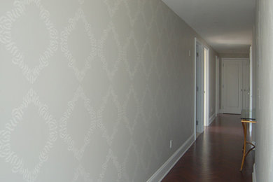 Hallway - contemporary hallway idea in Boston