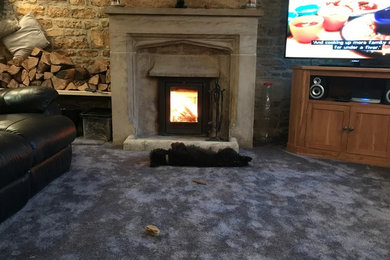 Paddy enjoying the fire