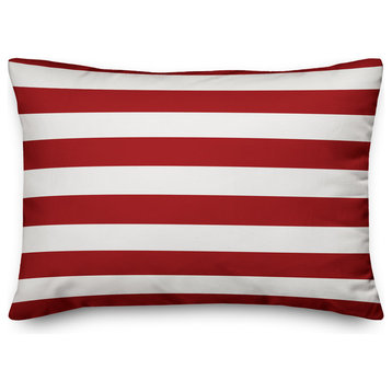 North Pole Candy Cane Co 14"x20" Throw Pillow