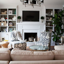 Fireplace in family room