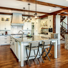Kitchen floor and beams
