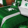Michigan State Spartans NCAA Bedding - Sidelines Complete Set - Full w/ 1 Sham