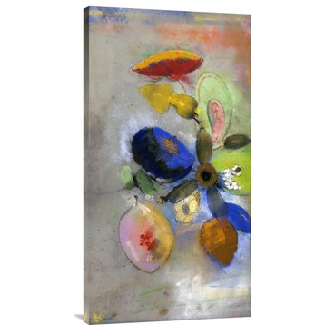 'Flowers' Giclee Canvas Fine Art Print, 21.41x1.5x40