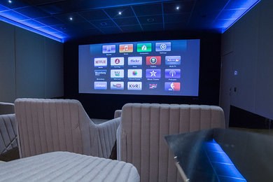 Photo of a modern home theatre in Stockholm.