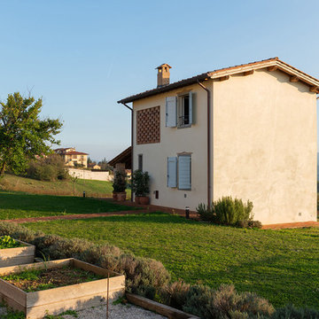 Restauro di un'antica fattoria nelle colline aretine