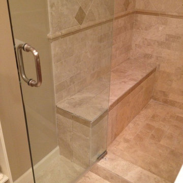 Installation of a heated shower bench