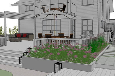 Planung / Visualisierung eines neuen Gartens (freistehendes Einfamilienhaus)