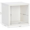 Way Basics Eco Stackable Open Cube, White