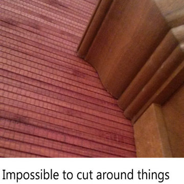 Bamboo is most difficult to install ...but worth it for the look