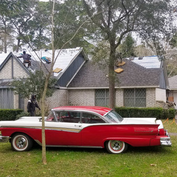 Re-roof and Re-paint with Garage Siding