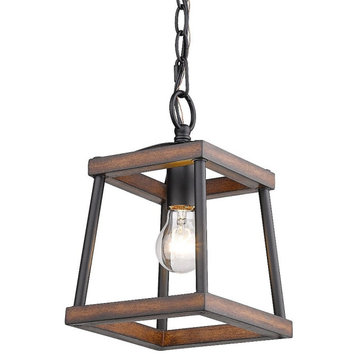 1 Light Mini Pendant in Durable style - 11.5 Inches high by 7.5 Inches