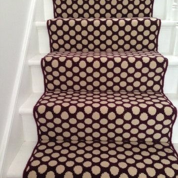 Installing Quirky Carpet Runner to Stairs