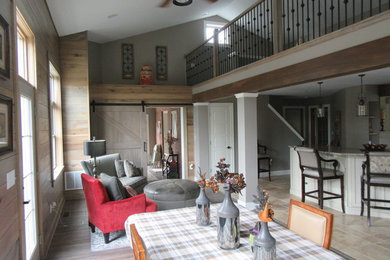 Inspiration for a cottage dining room remodel in Columbus