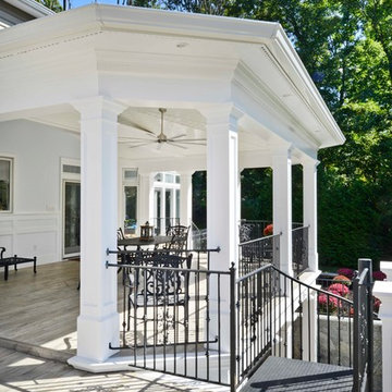 Exterior Remodel Turns Home Backyard into Gorgeous Retreat in Great Falls, Va