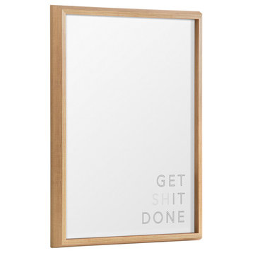 Blake Get It Done Framed Glass by The Creative Bunch Studio, Natural