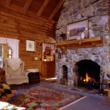 Real Log Home Cabin Model