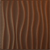 Shoreline EnduraWall 3D Wall Panel, 12-Pack, Aged Metallic Rust