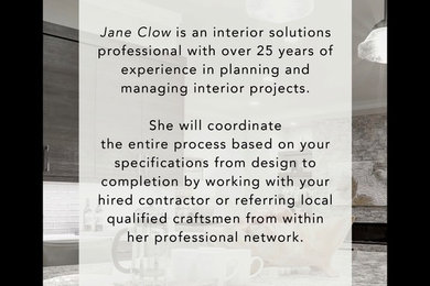 Business Card Jane Clow Interior Solutions