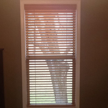 Stained Wood Blinds
