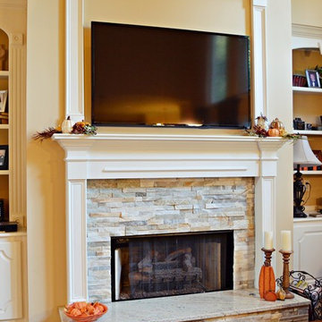 Johns Creek, GA - 2 Bathrooms and Fireplace Surround