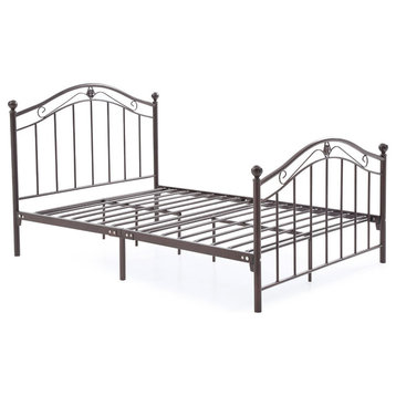 Metal Bed, Bronze, Twin