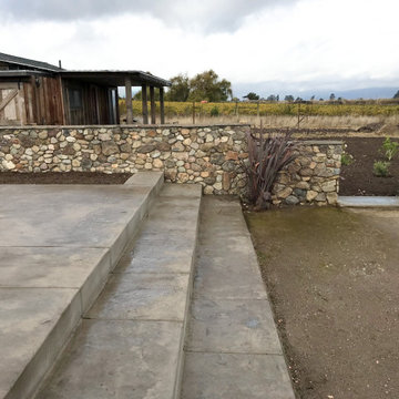 Stone Wall with a View in Sonoma