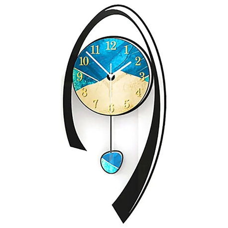 24.8" Multi-Color Modern Acrylic Wall Clock Decor Home Hanging Art Living Room