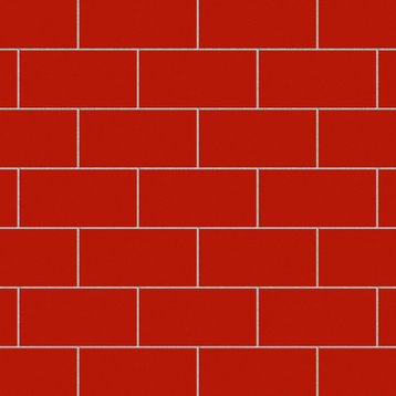 Projectos Bold Red Ceramic Floor and Wall Tile