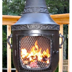 Blue Rooster Venetian Chiminea - Chimineas