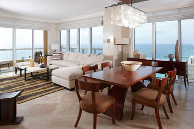 Dining room - contemporary dining room idea in Miami