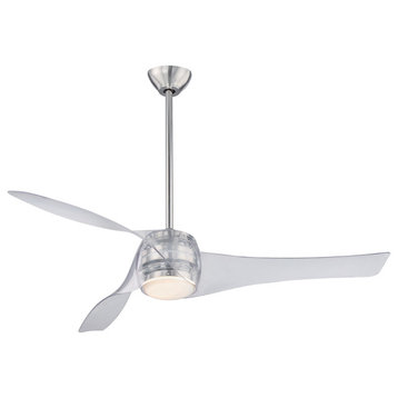 Minka Aire Artemis 58 in. LED Indoor Smart Ceiling Fan, Translucent
