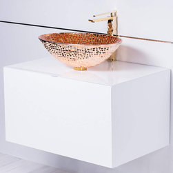 High end rose gold crystal sink and faucet combo - Bathroom Fixtures