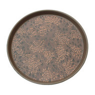 Classic Round Glass Robust Plastic High Quality Serving Tray 35cm