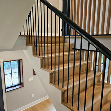 Project #115 | Staircase with Continuous Rail System Without Newels