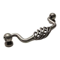 Cosmas - Cosmas 9993-96ORB Birdcage Cabinet Pull, Set of 5, Weathered Nickel - Cabinet And Drawer Handle Pulls
