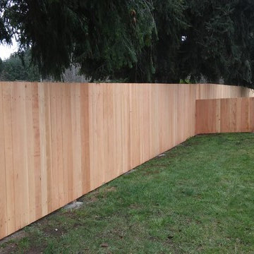 Wood fence