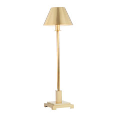 lamps on buffet table