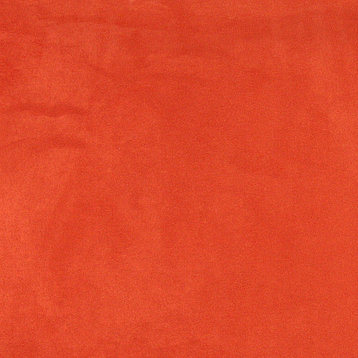 Orange Microsuede Suede Upholstery Fabric By The Yard