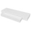 VidaXL White MDF Floating Wall Display Shelf 1-Drawer Book/DVD Storage