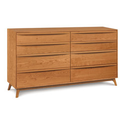 Catalina Cherry 8 Drawer Dresser - Dressers