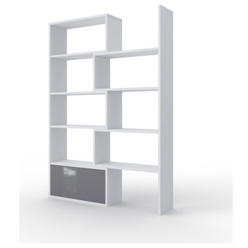 COPA Modular Bookcase, White/Grey