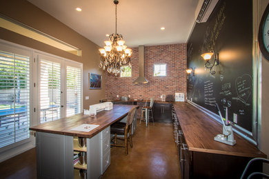 Kitchen - industrial kitchen idea in Phoenix