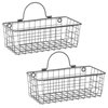 DII Wire Wall Basket, Set of 2 Small Gray