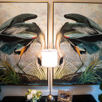 Feathered Luxe Dining & Foyer