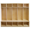 Birch 5, Section Coat Locker With Bench