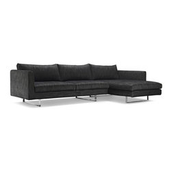 Owens Fabric Chaise Sectional - Sectional Sofas
