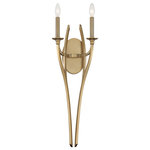 Minka Lavery - Minka Lavery Covent Park 2 Light 28" Tall Wall Sconce, Brushed Honey Gold - Material : Steel